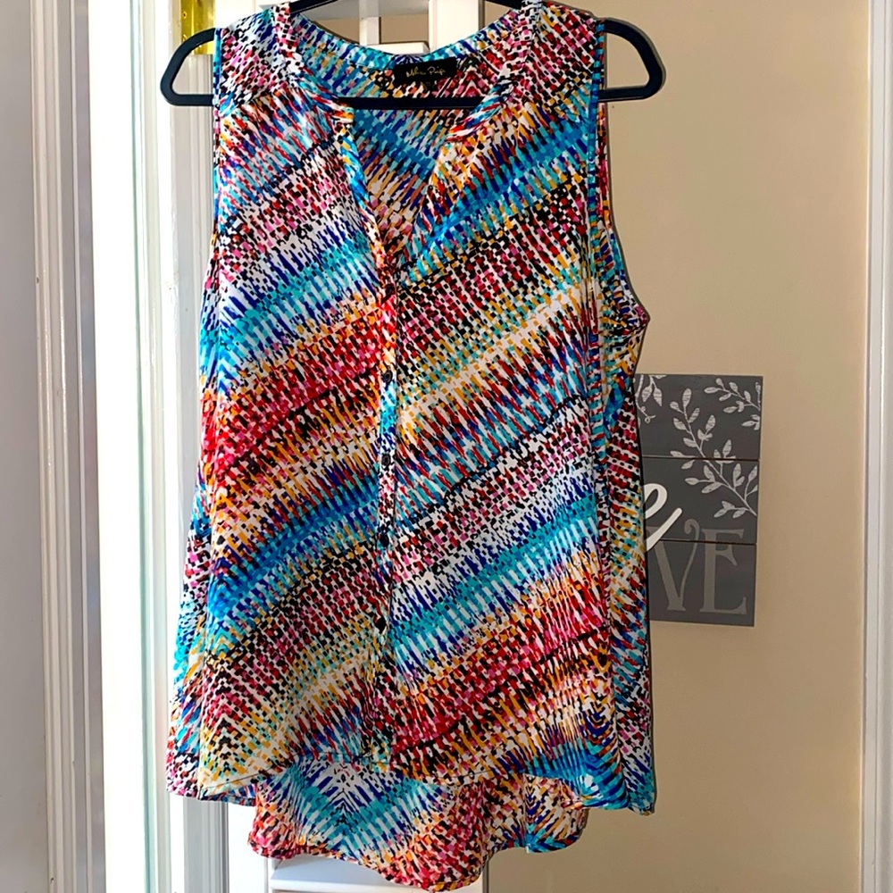 Melissa Paige Multicolor Sleeveless Blouse